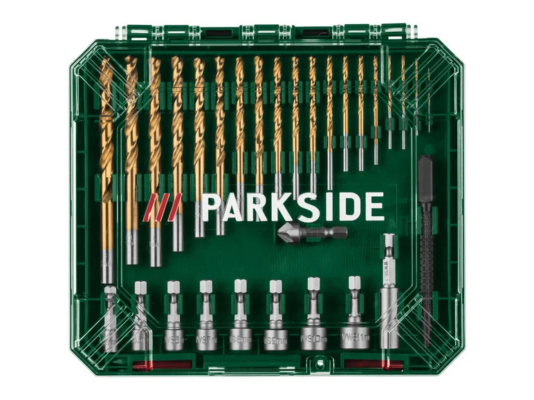 PARKSIDE® Jeu de forets et d'embouts. 75 pièces