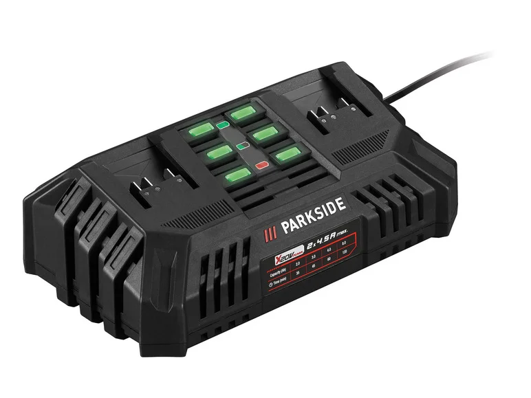 PARKSIDE® Chargeur de batterie double PDSLG 20 B. 2 x 4.5 A. 20 V