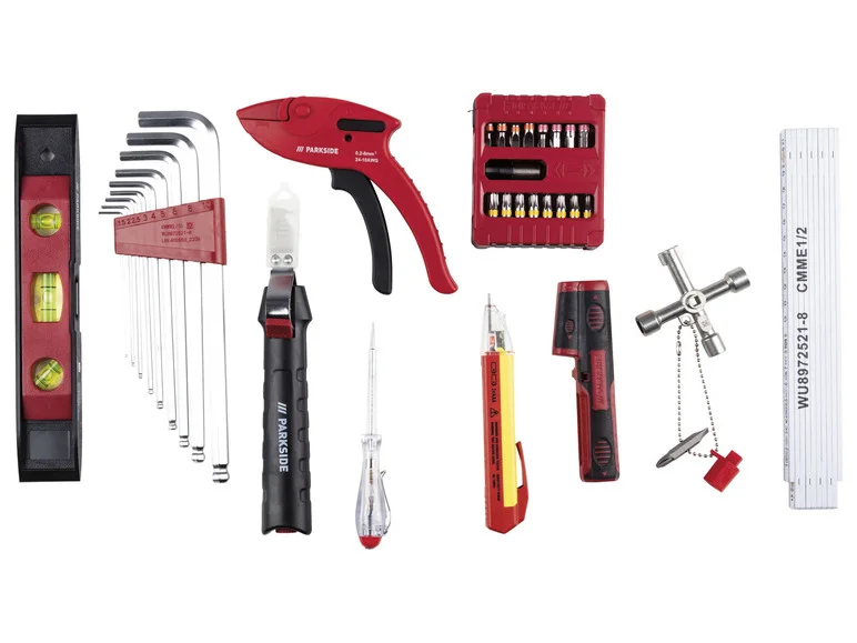 PARKSIDE® Coffret d'outils d'électricien. 83 pièces